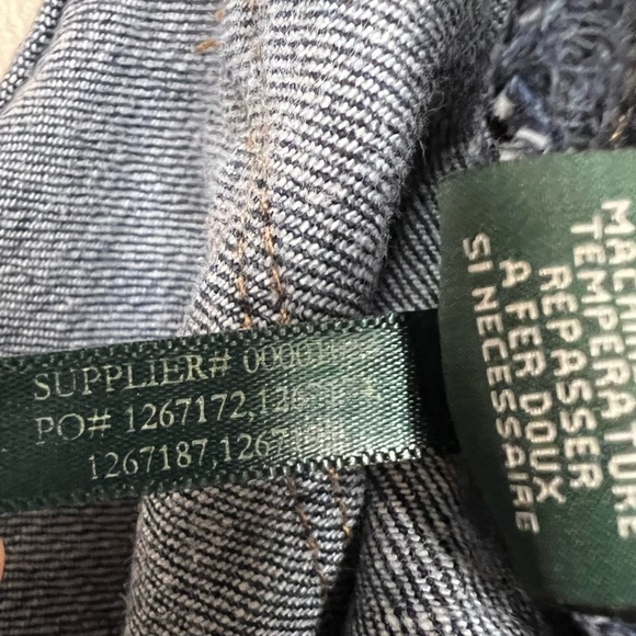Lauren Jeans Co Ralph Lauren Dark Wash Straight Leg Jeans Size 4P - Picture 14 of 15